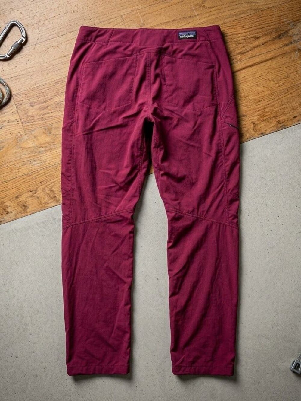 Patagonia Women's Hiking Pants Size 10 Burgundy Gorpcore Techwear Granola
